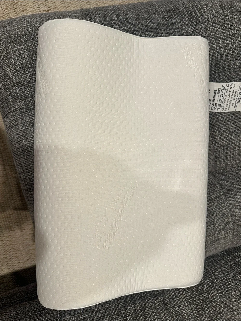 TEMPUR-Neck Pillow in White - size small - used twice